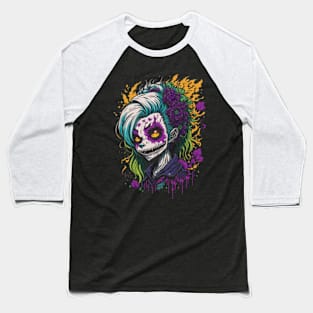 Chic Macabre - Halloween Zombie Baseball T-Shirt